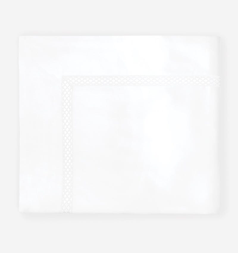 Giza 45 Ornato WHITE Sferra Fine Linens - Duvet Cover - Fig Linens and Home