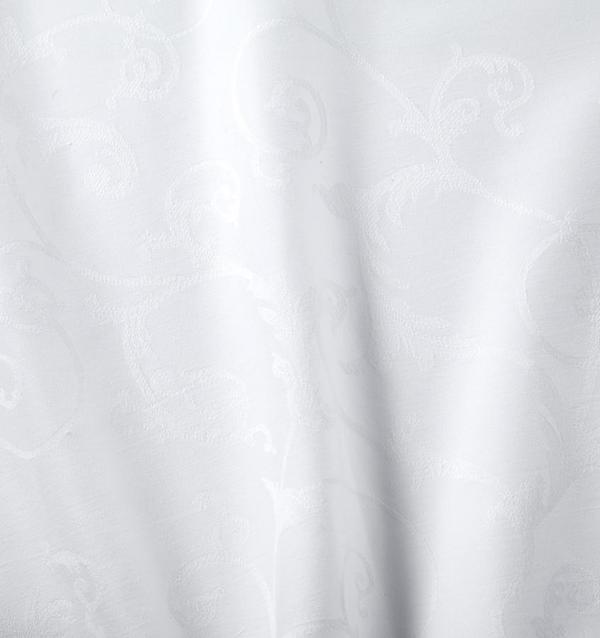 Fig Linens - Varenna White Easy Care Tablecloths & Napkins by Sferra