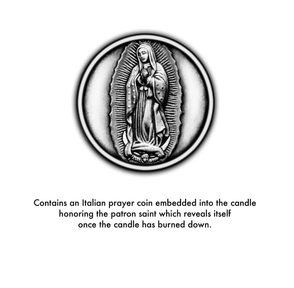 Virgin Mary of Guadalupe Special Edition Candle by SAINT CANDLES Coin