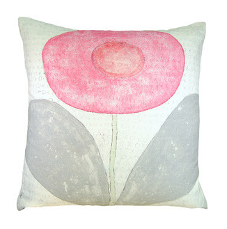 Happy Flower Pillow by Sugarboo