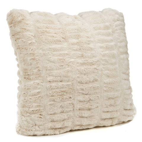 Fabulous Furs Ivory Mink Pillows