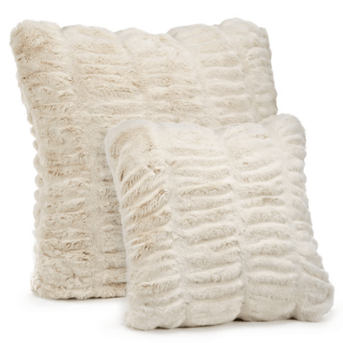 Fabulous Furs Pillows at Fig Linens | Ivory Mink