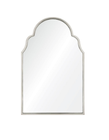 Mirror Image Home - Antiqued Silver Leaf Iron Arch Wall Mirror | Fig Linens