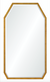 Large distressed gold wall mirror by mirror image home - Fig Linens