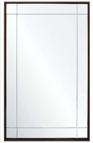 Large Walnut Wall Mirror by Mirror Image Home - Fig Linens