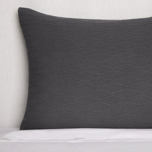 Cetara Asphalt Blanket style pillow sham by Sferra Fine Linens | Fig Linens and Home