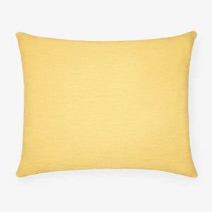Cetara Banana Yellow Pillow Sham in Blanket Fabric by Sferra Fine Linens