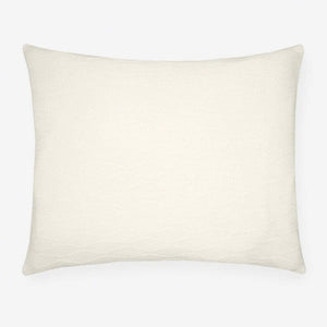 Cetara Ivory Pillow Sham in Blanket Fabric by Sferra Fine Linens