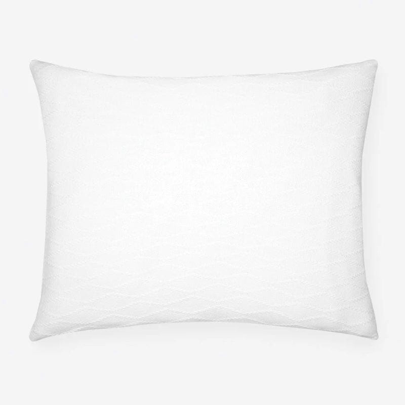 Cetara White Pillow Sham in Blanket Fabric by Sferra Fine Linens