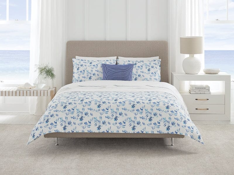 Procida Cobalt Bedding by Sferra Fine Linens - Lifestyle at Fig Linens and Home