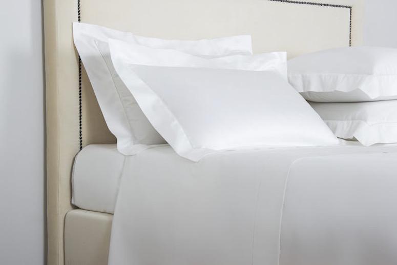 Frette Single Ajour White Sheet Set | Fig Linens