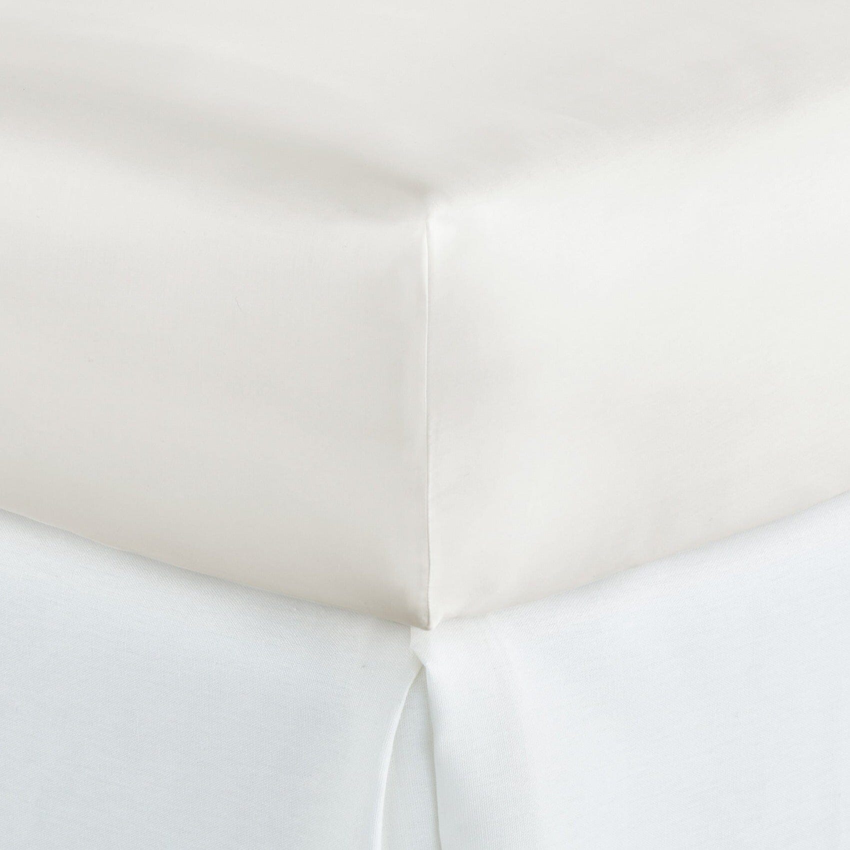 Ivory Fitted Sheet - Soprano Sateen - Peacock Alley Bedding at Fig Linens and Home