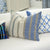 Throw Pillow - Designers Guild Brera Corso Aqua Linen on Sofa - Fig Linens and Home
