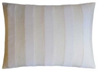 Ryan Studio - Lumbar Parker Stripe Ivory Lumbar Throw Pillow - Fig Linens and Home