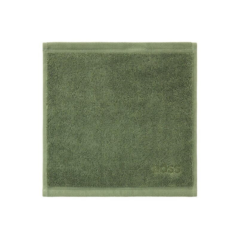 Loft Cool Green Towels by Hugo Boss Home - Washcloth - Fig Linens and Home