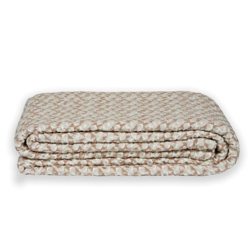 Bedspread - Traditions Linens - Cypress Cotton Blankets by TL at Home in Camel - Fig Linens and Home