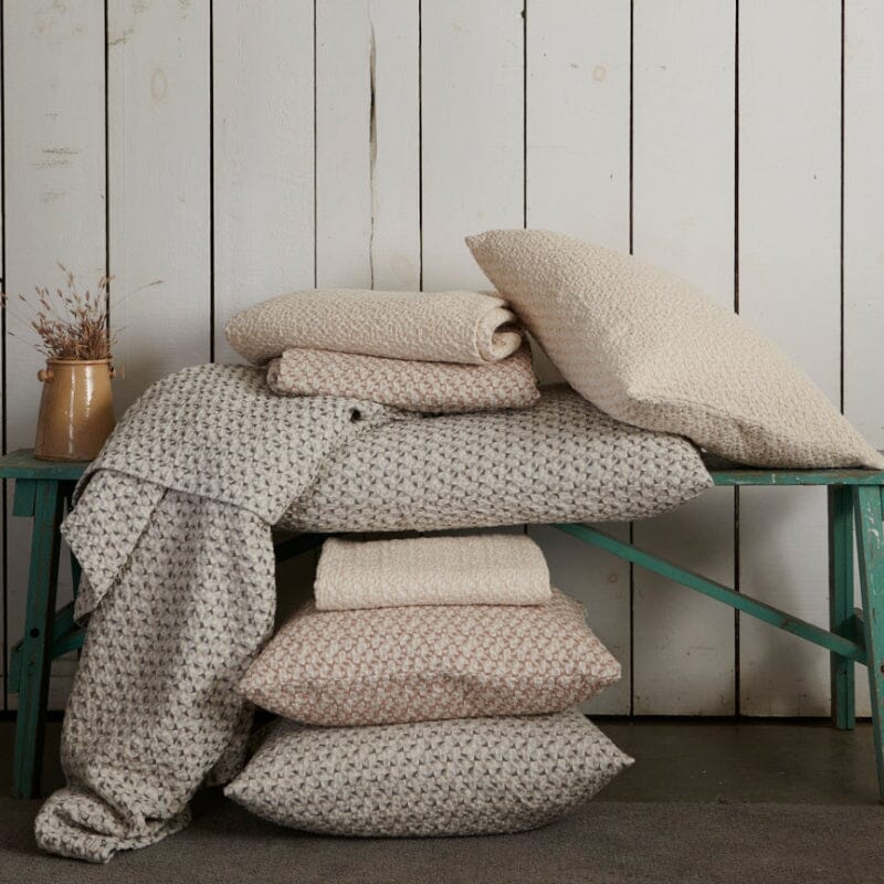 Traditions Linens - Cypress Blankets by TL at Home stacked on bench - Fig Linens and Home