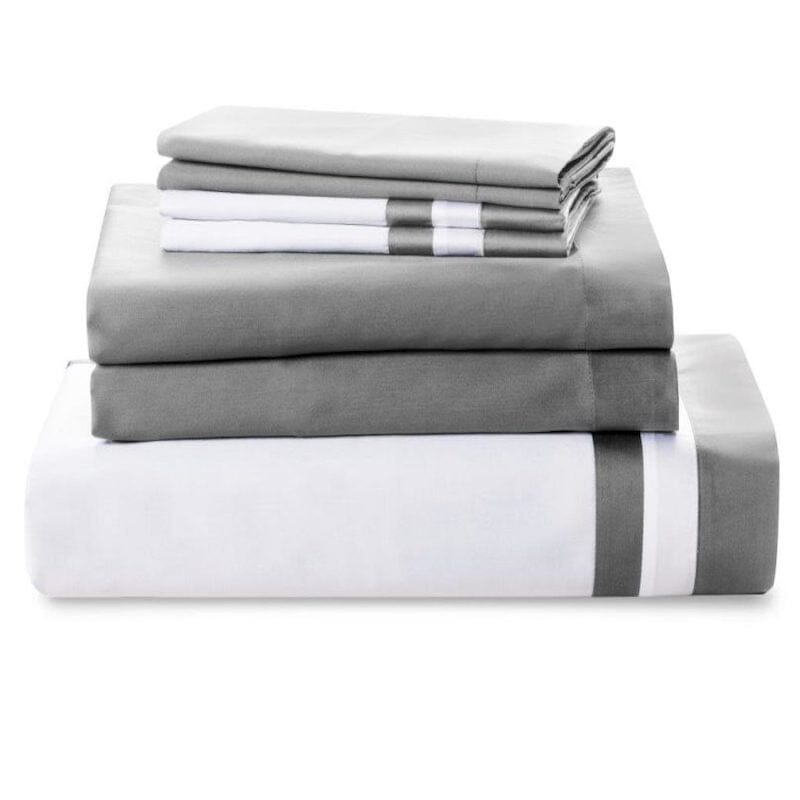 Vilanova Hale Grey Bedding Collection by Downright | Fig Linens and Home