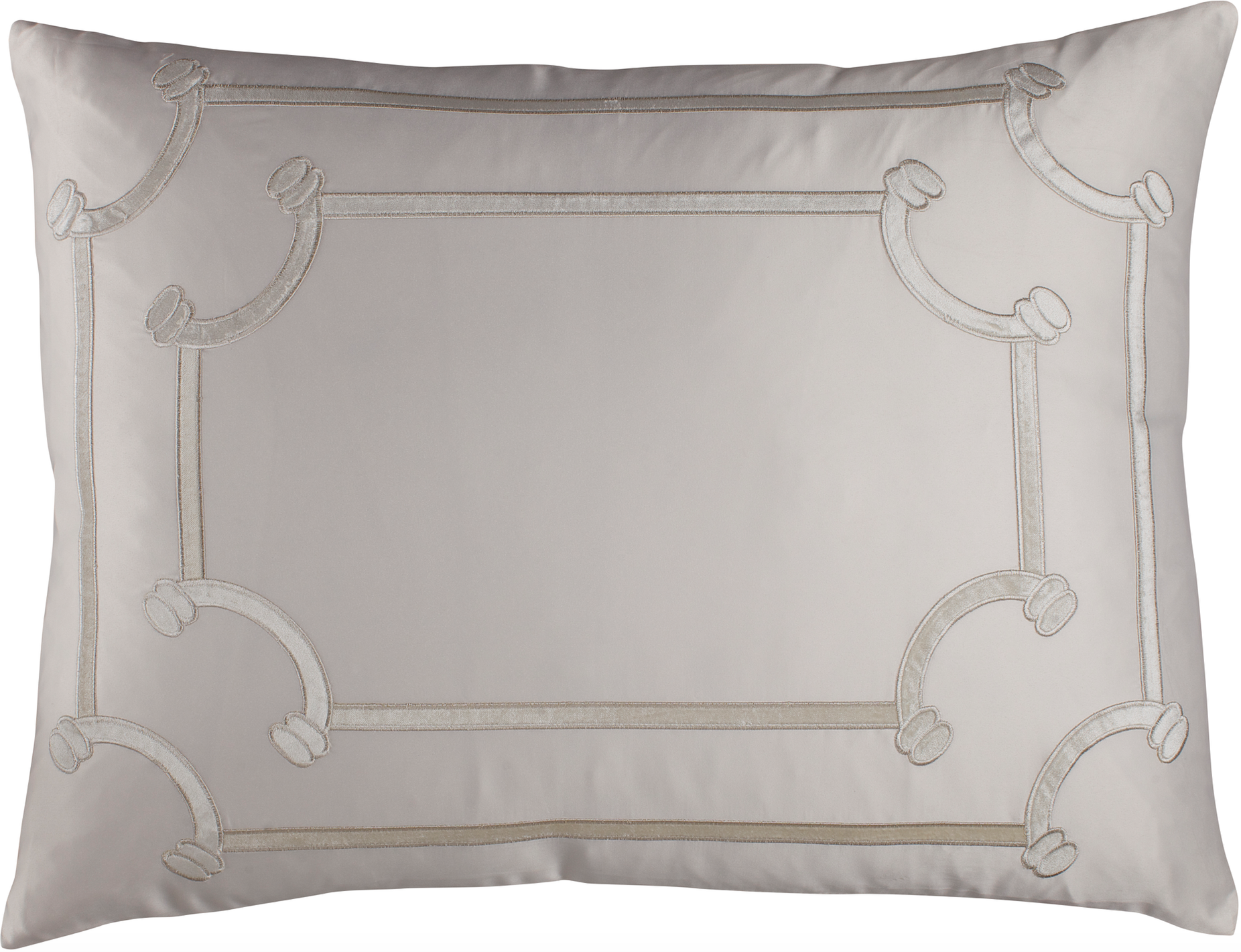 Lili Alessandra Vendome Ivory Standard Pillow