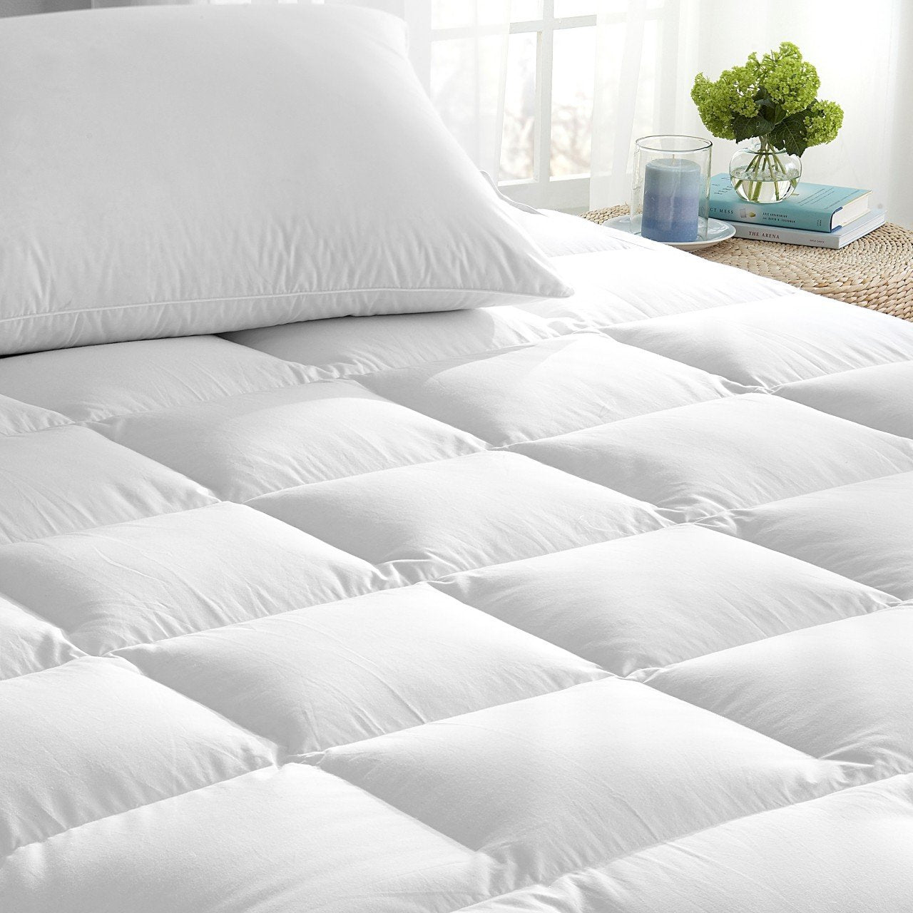 White Goose Down Mattress Pad by Downright | Fig Linens 