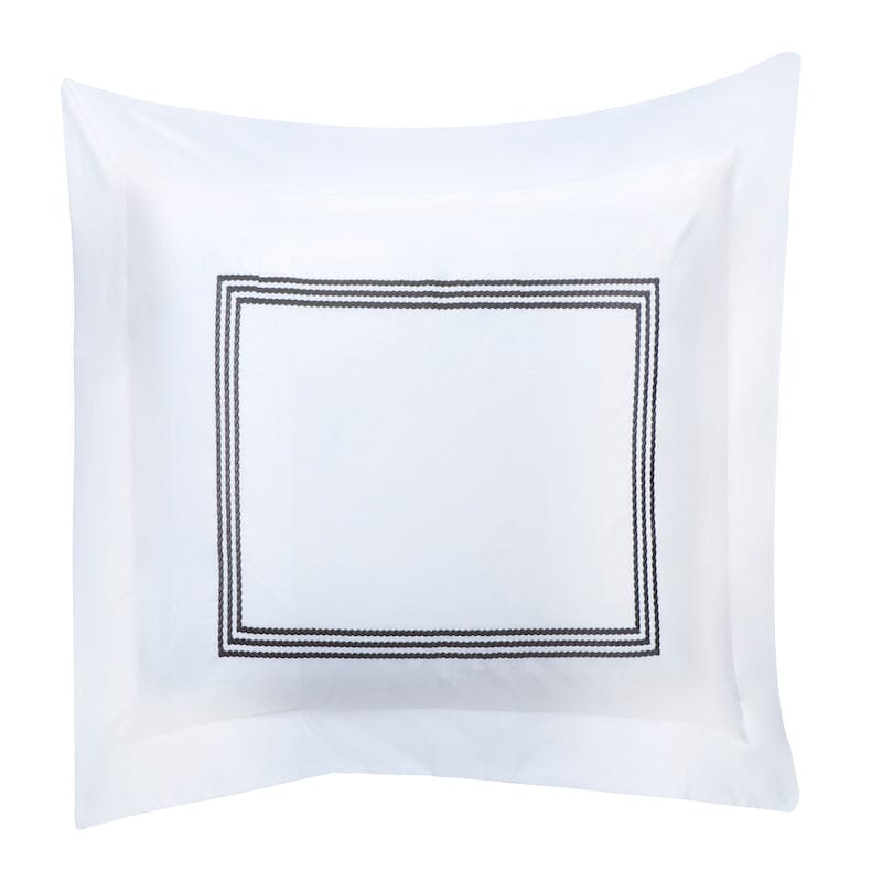 Windsor Grey Pillow Sham - Downright Bedding at Fig Linens and Home