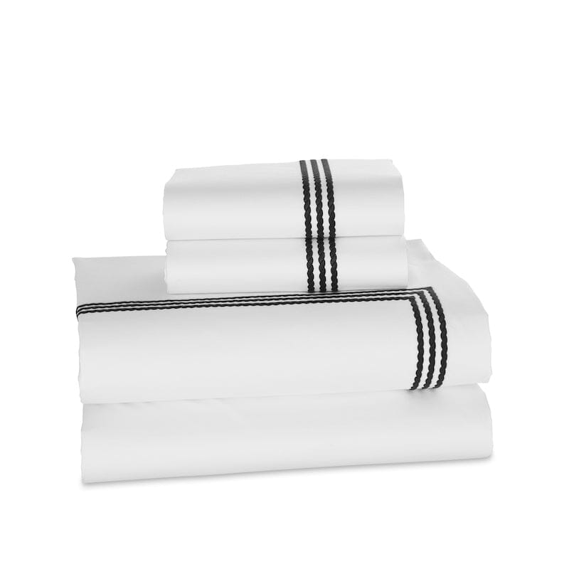 Sheet Set - Windsor Black Sheets - Downright Bedding at Fig Linens and Home