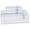 Downright Windsor Sheet Sets by Downright - Twin Sheet Set (1 Fitted/1 Flat/2 Cases) White/Blue at FIG LINENS AND HOME - 8