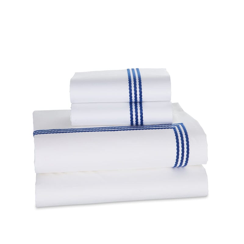 Sheet Set - Windsor Navy Blue Sheets - Downright Bedding at Fig Linens and Home
