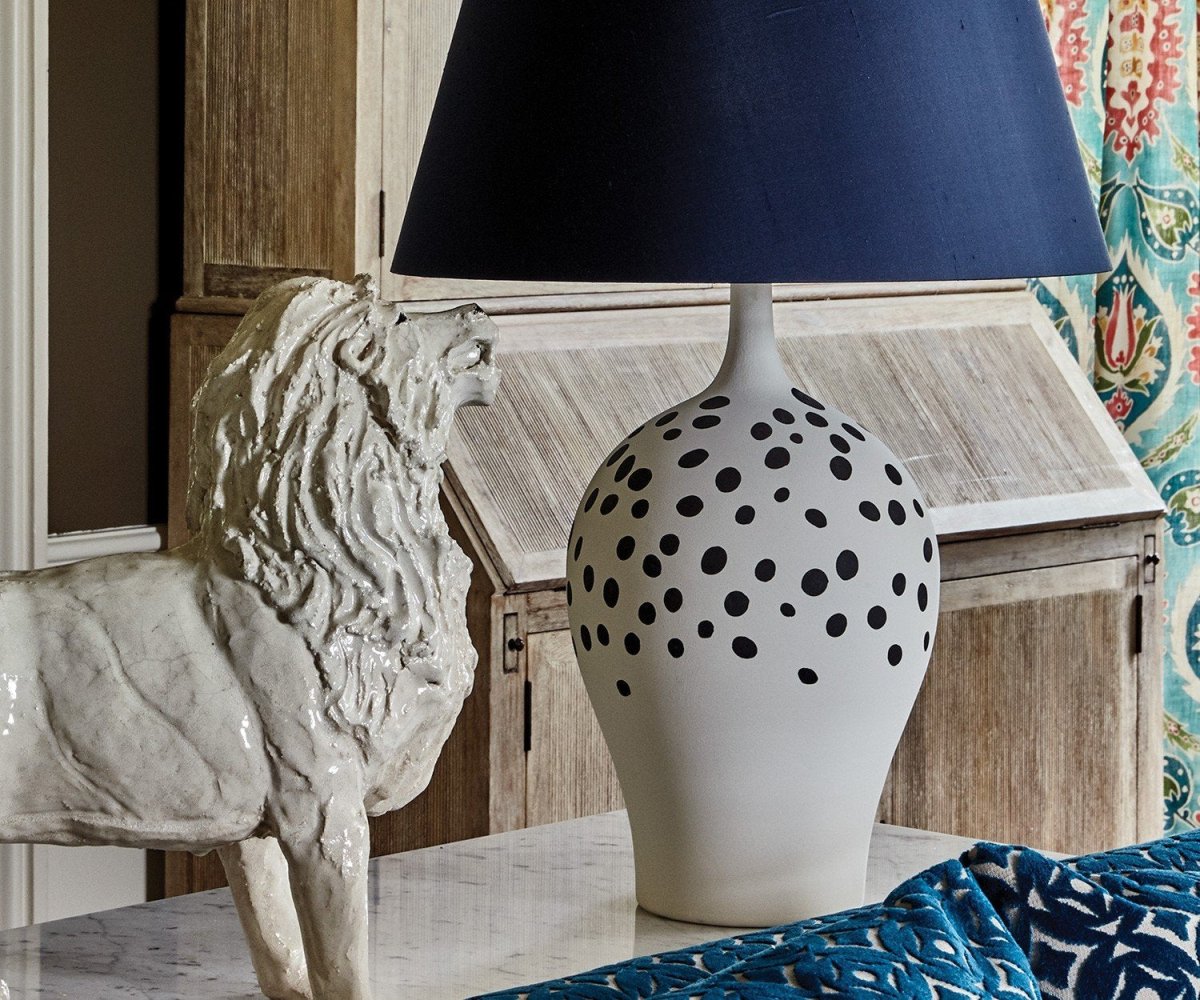 William Yeoward Angelica Indigo Table Lamp | Fig Linens and Home