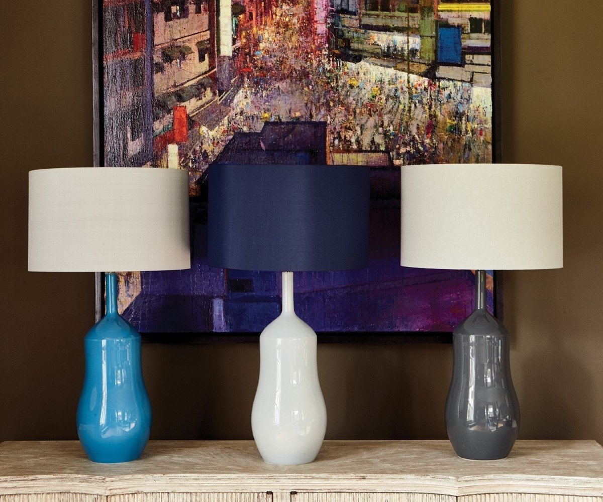 William Yeoward Appia Cloud Grey Table Lamp | Fig Linens