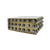 Worlds Away Alba Large Brass Box - Side View | Fig Linens