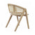 Aero Cerused Oak Cane Back Dining Chair by Worlds Away - Front - Fig Linens and Home