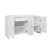 Belmont Waterfall Buffet in Glossy White - open doors - Worlds Away at Fig Linens and Home