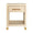 Pelham ONE DRAWER SIDE TABLE WITH RATTAN WRAPPED HANDLE IN NATURAL GRASSCLOTH - Front