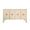 Rue FOUR DOOR BUFFET WITH ANTIQUE BRASS CIRCLE HARDWARE IN NATURAL GRASSCLOTH - Front