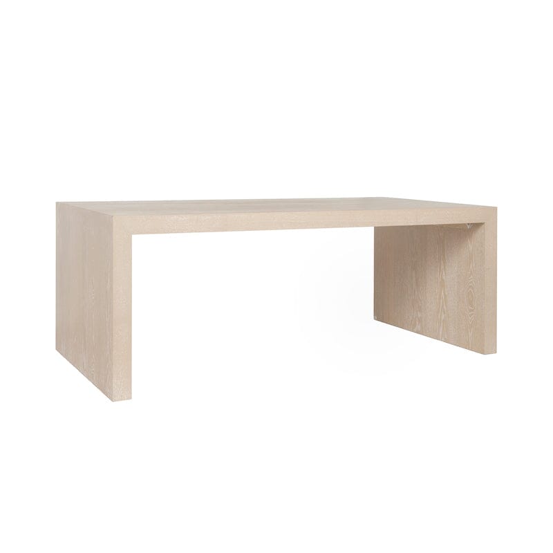 Kenneth Cerused Oak Coffee Table by Worlds Away | Angle of Coffee Table