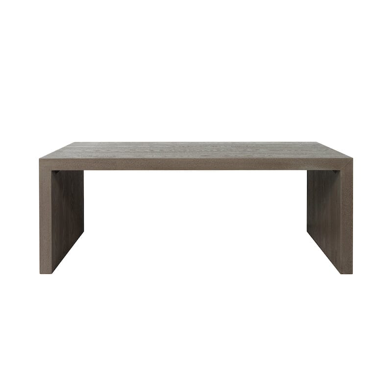 Coffee Table | Kenneth Smoke Grey Coffee Table by Worlds Away Front View - Rectangular Coffee Table