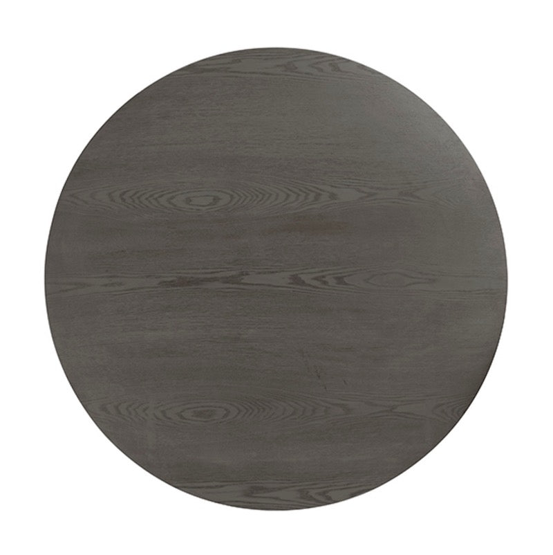 OSLO ROUND COFFEE TABLE IN SMOKE GREY OAK Worlds Away FIG LINENS