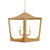Wimble Gold Leaf Pagoda Lantern by Worlds Away | Pendant Lighting 1