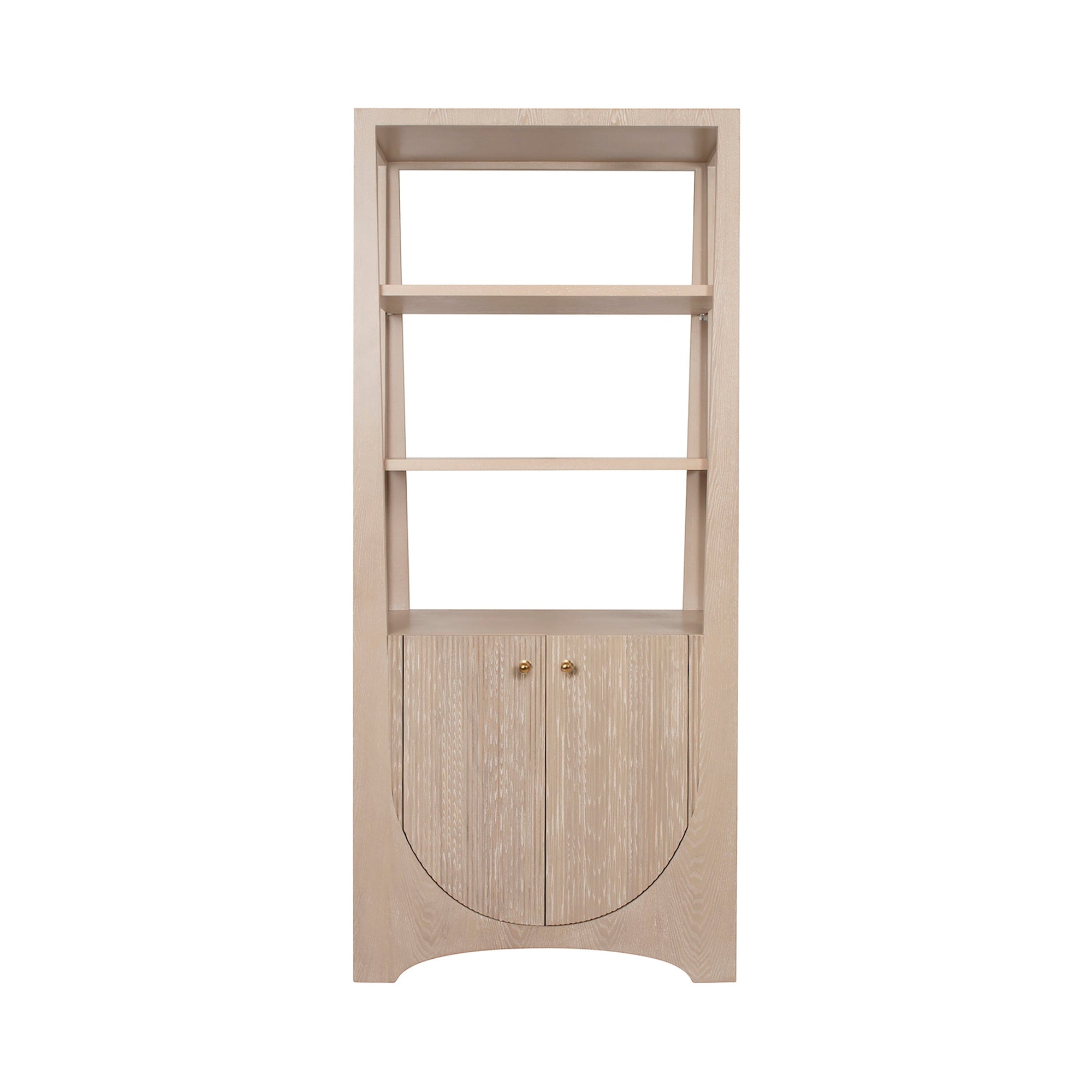 Worlds Away Young Cerused Oak Etagere Shelf by Worlds Away - Fig Linens and Home