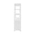 Angle View - Young White Lacquer Etagere | Worlds Away Matte Finish Book Shelf - Fig Linens and Home