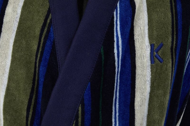 Kenzo Paris K TIE Kimono Bathrobe (Men's) - Logo - Fig Linens and Home