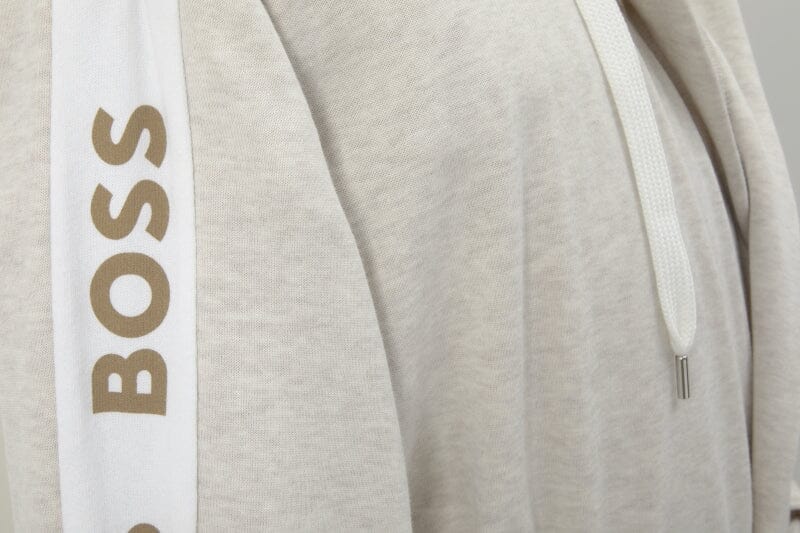 Robe - Boss Sense Natural Hooded Bathrobe (Unisex) by Hugo Boss Home - Detail of Logo