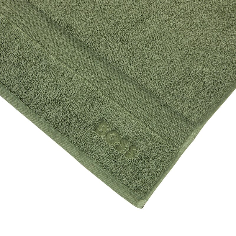 Hugo Boss Home LOFT Cool Green Bath Mat - Corner - Fig Linens and Home