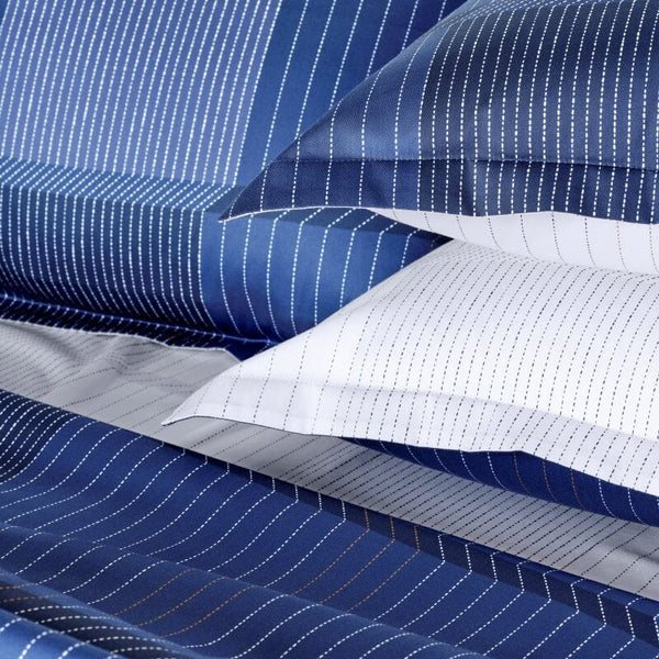 Tennis Stripes Navy Bedding Hugo Boss Home Bed Linens FIG LINENS