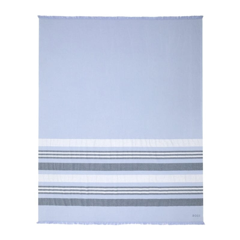 Hugo Boss Home Searide Blue Foutah with closing belt - Fig Linens and Home