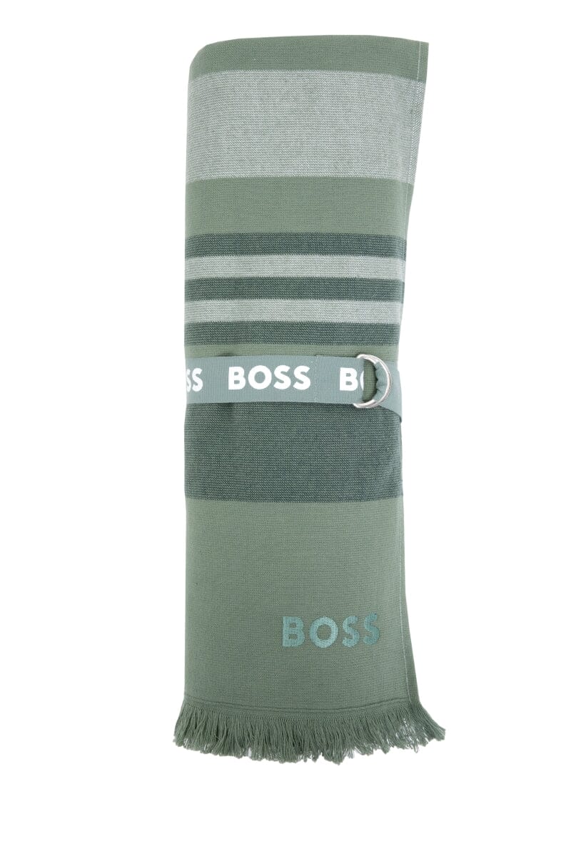 Hugo Boss Home Searide Green Foutah with closing belt - Roll - Fig Linens and Home