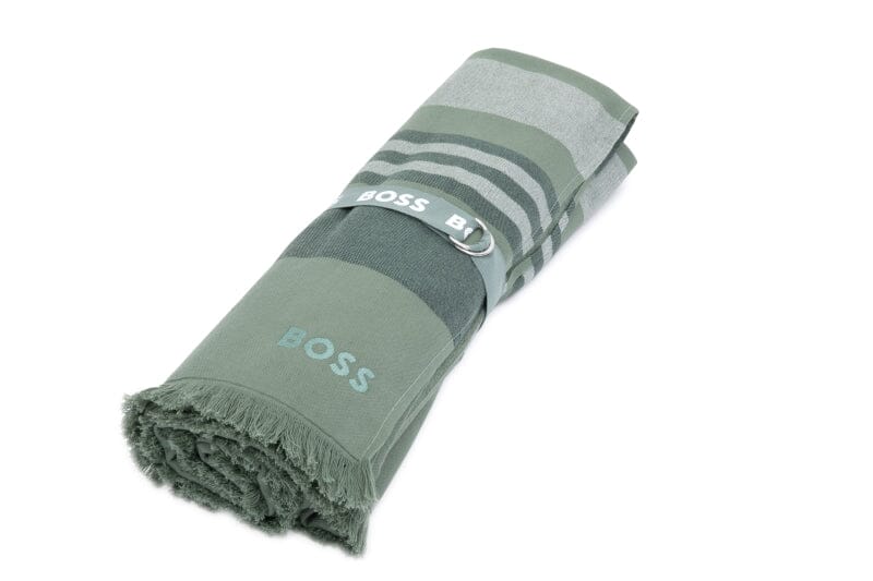 Hugo Boss Home Searide Green Foutah with closing belt - Roll 2 - Fig Linens and Home