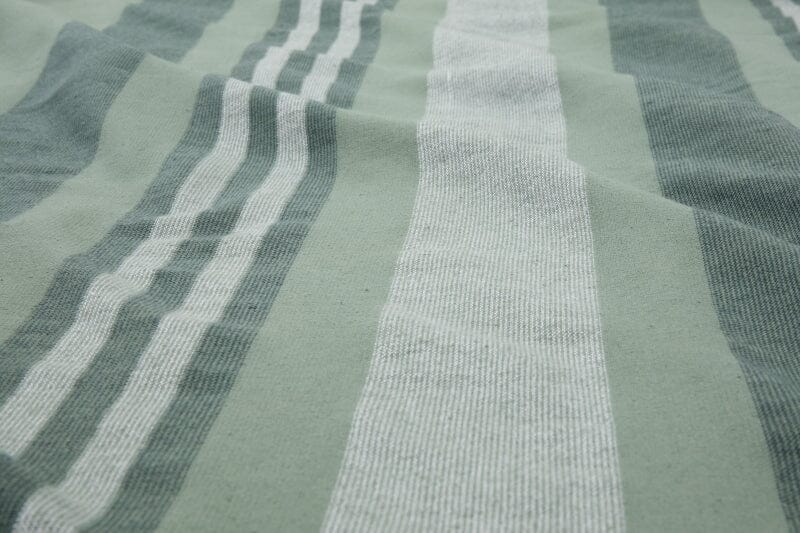 Hugo Boss Home Searide Green Foutah with closing belt - Fabric Detail - Fig Linens and Home