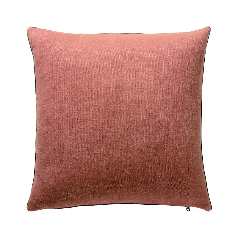 Iosis Pigment Cinabre Decorative Throw Pillow by Iosis - Decorative Pillow 18 x 18 - Square Cinabre at FIG LINENS AND HOME - 1